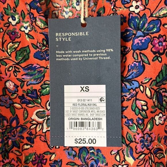 NEW Universal Thread Floral Shirt - Picture 5 of 6